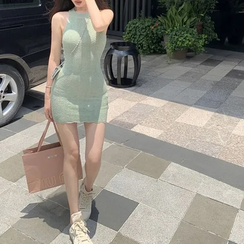 모임룩 연말룩 슬림핏 신혼여행룩 니트 홀복 데 (WFK1CXU)