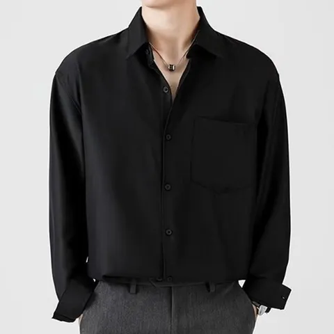 빅사이즈 셔츠 솔리드 캐쥬얼 드레스 줄무늬 반팔 (WF7998E)