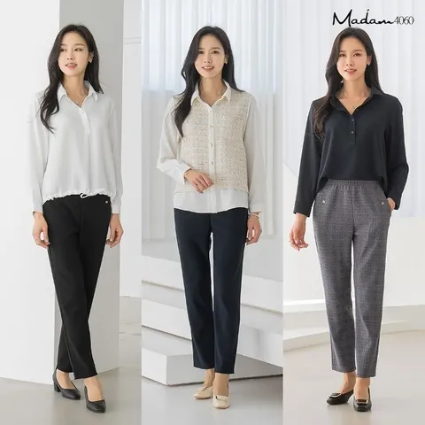 마담4060 보들배기팬츠 3종세트