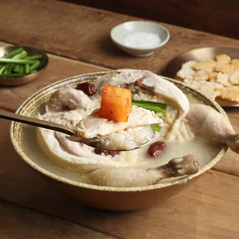 공식판매처선의 한우사골 삼계탕 누룽지백숙 12kg 3팩 실온보관 삼계탕 사골삼계탕 백숙