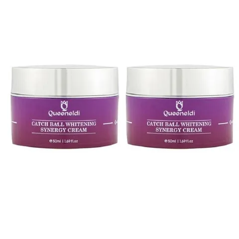 [퀴넬디] 퀴넬디 캐치볼 화이트닝 시너지 크림 50ml 1+1 총2개  k한국뷰티 촉촉 스킨케어