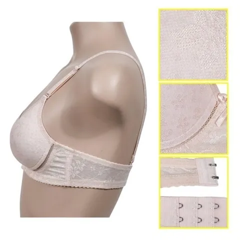 베이직 레이스 노와이어 A컵 메쉬 여성브라 (WFHED15)