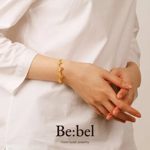 순금팔찌 11.25g(3돈 세돈) 24k 여자 여성 백조 비벨