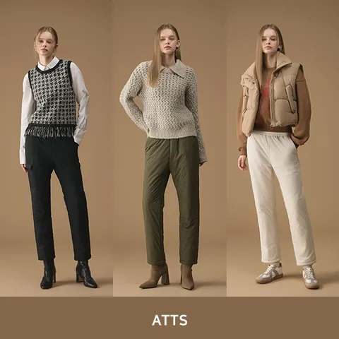 [W shopping] [ATTS] 장기모 패딩팬츠 3종 , 여성