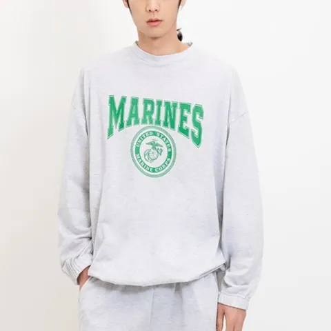 [W shopping] 심플 캐쥬얼 모던 레터링 꾸안꾸 스트릿 남성 맨투맨