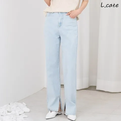 [W shopping] 엘케이트 여성 청바지 LDM472 여자 와이드 절개 팬츠