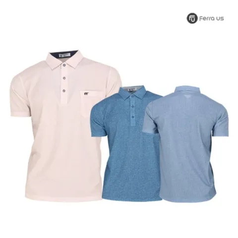 [W shopping] 남성 여름 골프웨어 골프 카라 포켓 반팔 면 티셔츠