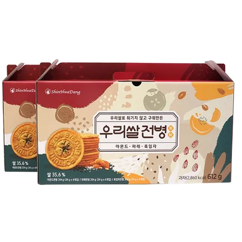 [W shopping] [신화당]선물패키지 우리쌀전병 3가지맛 2세트