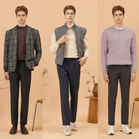 (21FW)뱅뱅 남성 원턱 울트라웜 본딩팬츠 3종