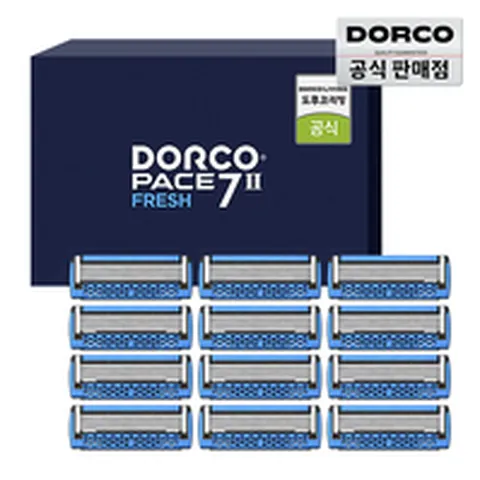 도루코 페이스7투 프레시 면도날세트 (12입)/7중날