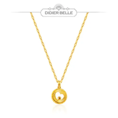 디디에벨라 24k 샤인 하트 목걸이7.5g