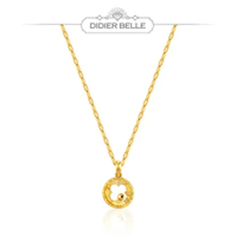 디디에벨라 24k 샤인 클로버 목걸이7.5g