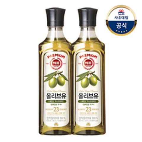 [사조대림] 올리브유 500ml x2개/소비기한확인
