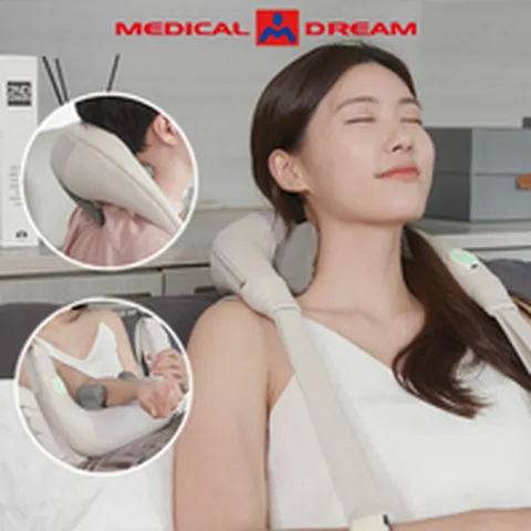 메디칼드림 무선 목 어깨 등 안마기 