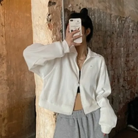 여성 집업 트레이닝 카라 와플가디건 여자 집업가디건