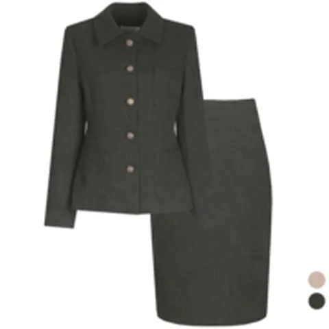 SET 여성 모던심플 가을봄 정장 자켓 스커트 세트