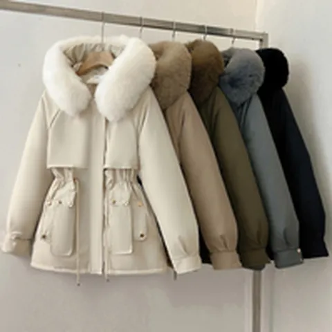 (쿠잉) 5컬러 초이스 하프 데일리 여성 패딩점퍼/털안감