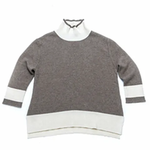 [카슈에르가] 내몽골산 고중량 캐시미어 100% 하이넥 스웨터