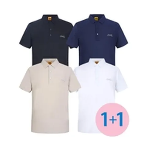 JEEP SPIRIT 쿨링 남성 폴로 반팔 카라티셔츠 2종세트