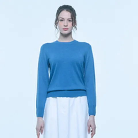 (유닛) 캐시미어 블렌디드 비키 풀오버 (ZFKKCN10BN-BLUE)