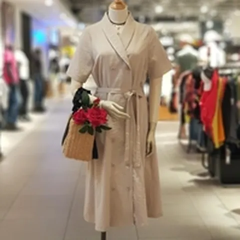 (오더렛) 오더렛 더블버튼 벨티드 정장핏 원피스-2 (5683420A)