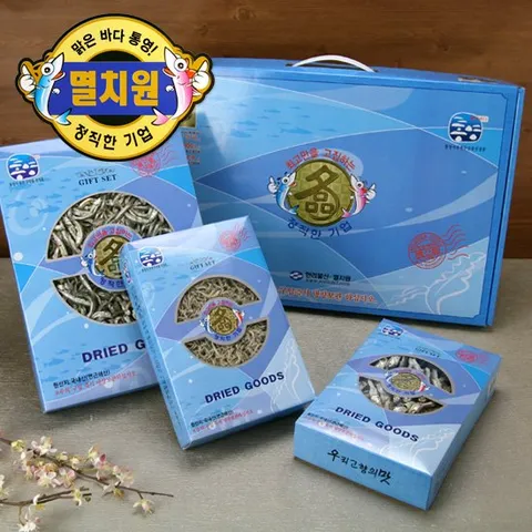통영특산품 건어물 종합세트 3종 2호 - 중멸750g+세멸350g+대멸350g