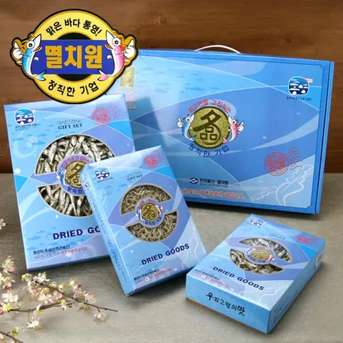 통영특산품 건어물 종합세트 3종 1호 /대멸750g+세멸350g+중멸350g