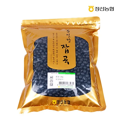 정선 오일장 잡곡 서리태 2kg