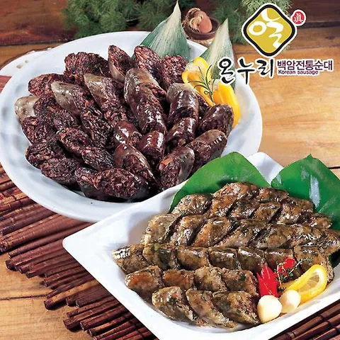 [백암전통순대]야채순대1kg + 찹쌀순대 1kg