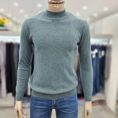 (모다인천점)민트 앞판조직  하프 터틀넥 니트/PPKR3901D_IC_1