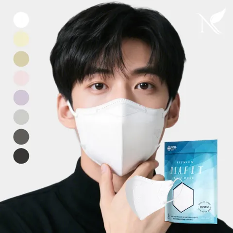 다이아핏 KF80 새부리형 마스크 50매+50매 (파우치형)