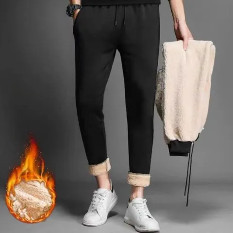남성 겨울 캐주얼 따뜻한 안감 기모 데일리 조거 팬츠