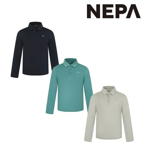 네파 남성 프로스트 강연사 긴팔 폴로 티셔츠 7J35200 428519