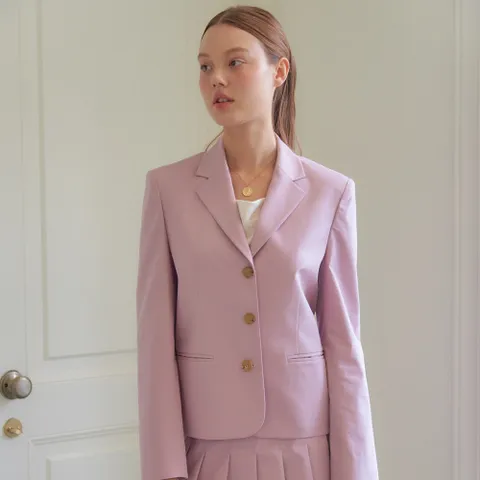 CHLOE STANDARD COTTON JACKET_LAVENDERPINK