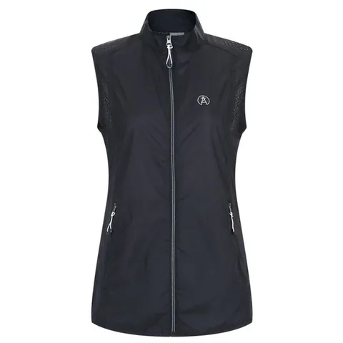 [하프클럽] 여성 하프넥 통기성 좋은 메쉬 바람막이 집업 등산 조끼 DW-WVS-20596-네이비