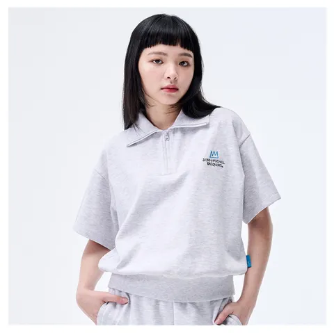 여성 바스키아 카라 반집업 셋업 FOBTS784F 463694