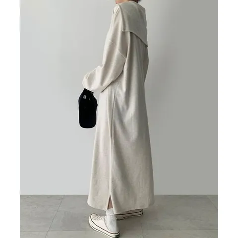 [하프클럽/러카라반집업오버핏롱긴팔원피스빅사이즈