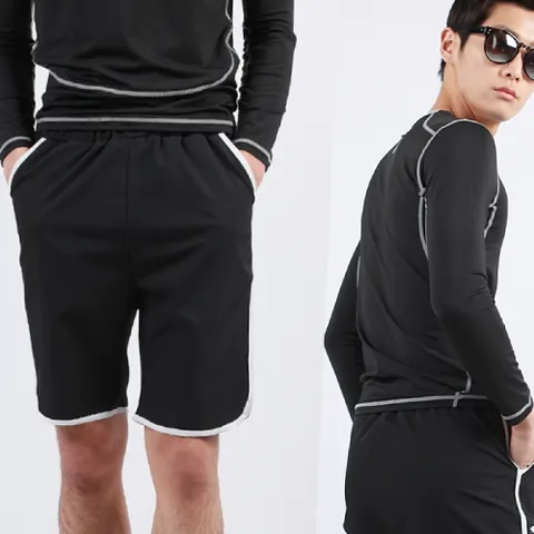 DHO3368BW 남자래쉬가드 요가복 반바지