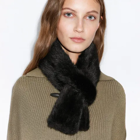 [최초가120,000]클래식 리얼 니팅 밍크 머플러_SOAC250101