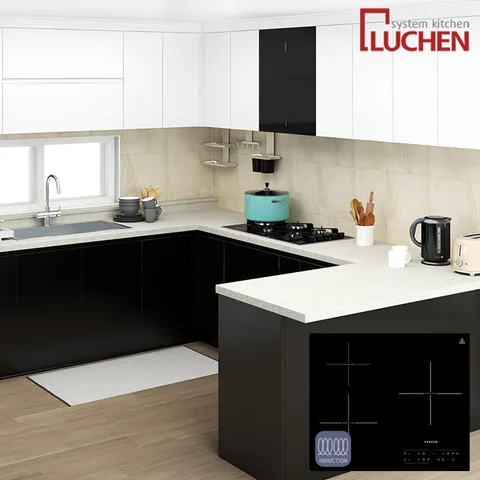 빌튼 팬텀블랙 인덕션형 싱크대 ㅡㄱ자동일가/후드/당일철거시공무료