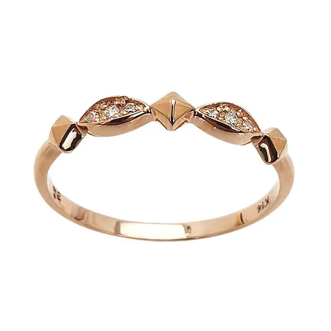 14k 심플 행운의 물고기 데일리 금 반지