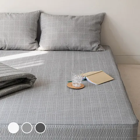 [스타일링홈]쿨링 시어서커 에이드 여름 홑 매트리스커버SS/Q 3colors