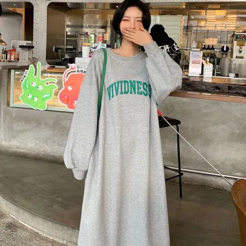 [브리치] HOTBBA / 레니아 캐주얼 기모 롱 원피스 SD 231107