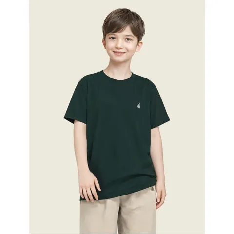 [Essential] 수피마 베이직 반소매 티셔츠 - 그린