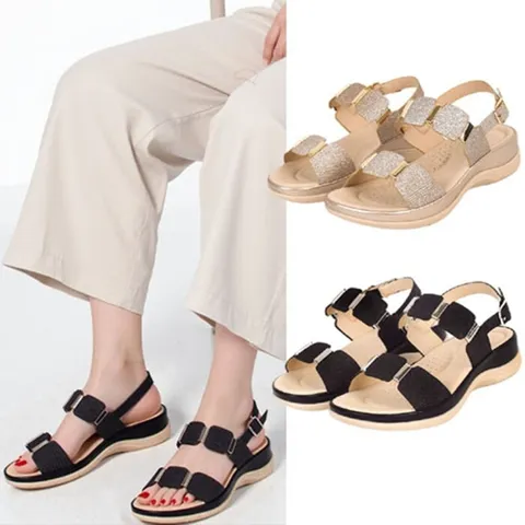 [브리치]  / /사각블링블링 스트랩 발편한 샌