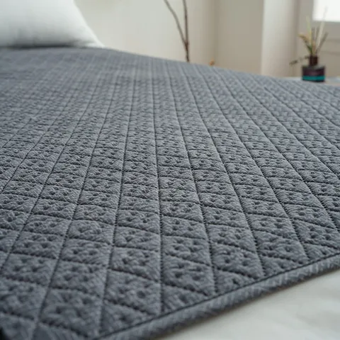 한일의료기 코지아 프리미엄 EMF 탄소 전기요 온열 매트 슬림형 싱글 딥그레이