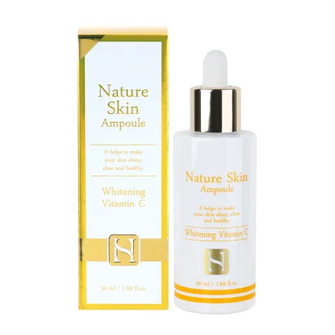 네이처 스킨 앰플 50ml 화이트닝 비타민C /미백기능성 생기세럼 비타민에센스