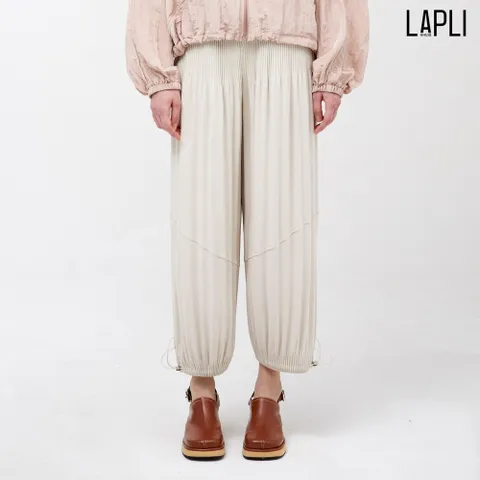 [최초가 159000원] 밑단 스트링 와이드 기모 팬츠_LPPTW024002