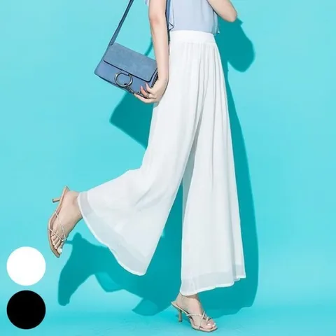 빅사이즈사랑해요 J986L407 저스트와이드쉬폰팬츠 DK (17050726)