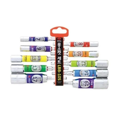 115256 롱비트소켓세트 LBB-10S 복스 렌치 작업 핸들 비트소켓 편한손